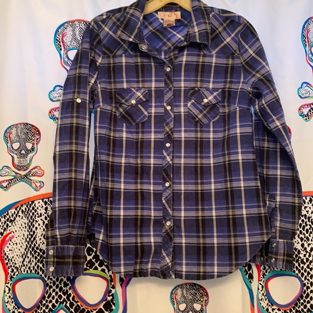 Op brand Pearl snap plaid shirt